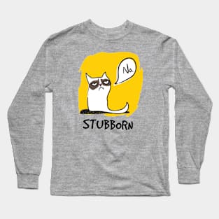 Funny cat tricks stubborn cats shirt Long Sleeve T-Shirt